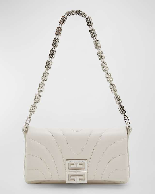 4G Soft Wallet on Chain in Quilted Leather